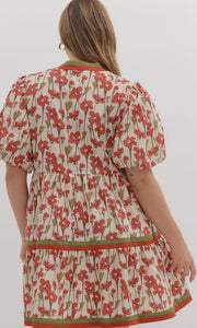 VESTIDO HICIA ROJO