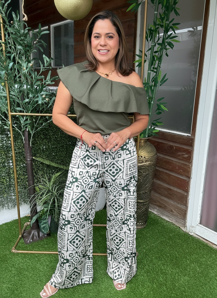 BLUSA JULS CAMILA VERDE OLIVA