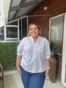 BLUSA OJALILLO BLANCA
