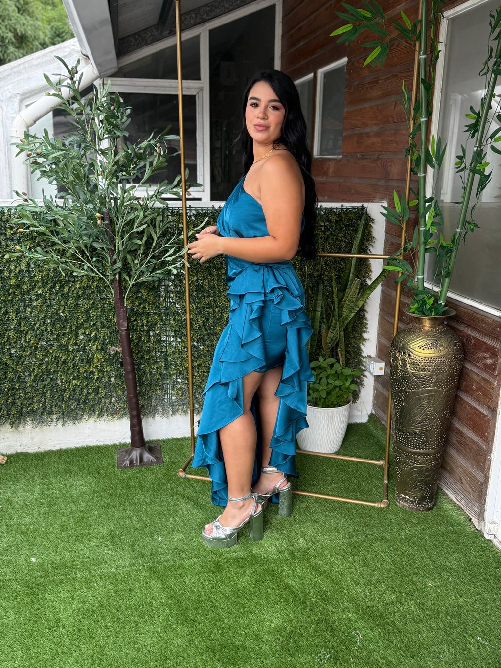 VESTIDO NIURKA VERDE AZUL