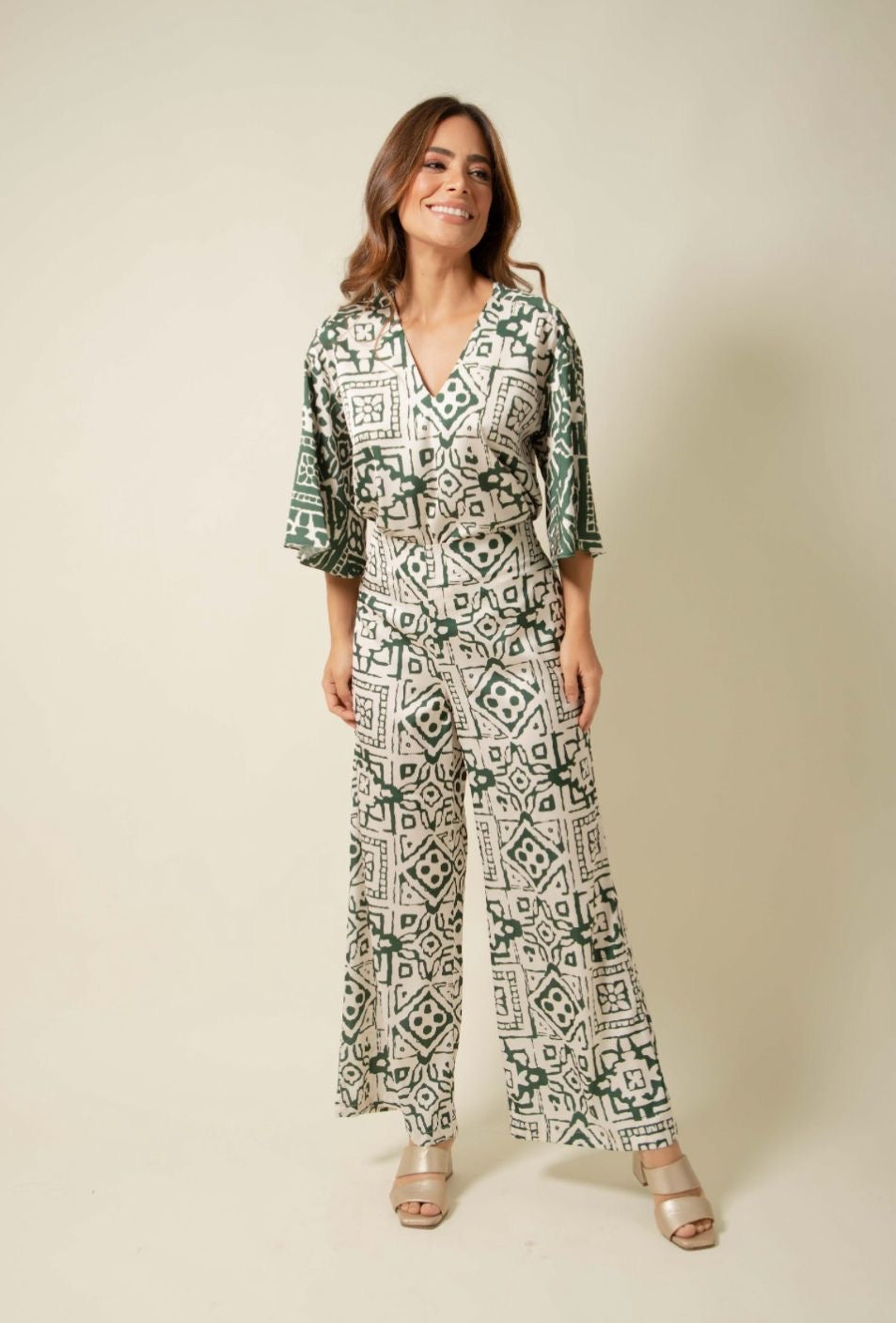 PANTALON FLORALBA VERDE