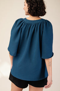 BLUSA MARIPOSA TEAL