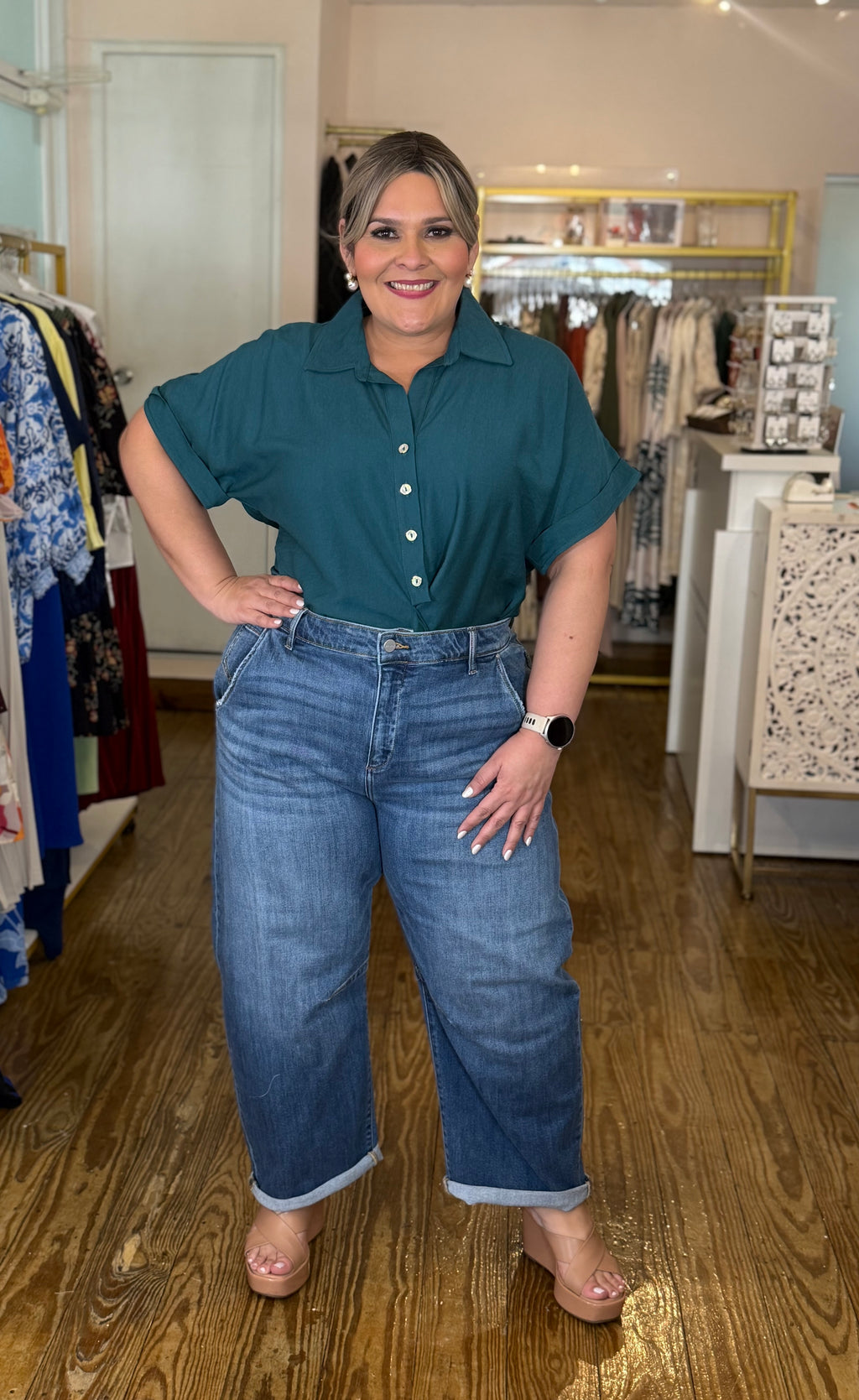 Jeans Barrel Cropped Plus Size de Mujer – Denim en Tendencia | Panamá