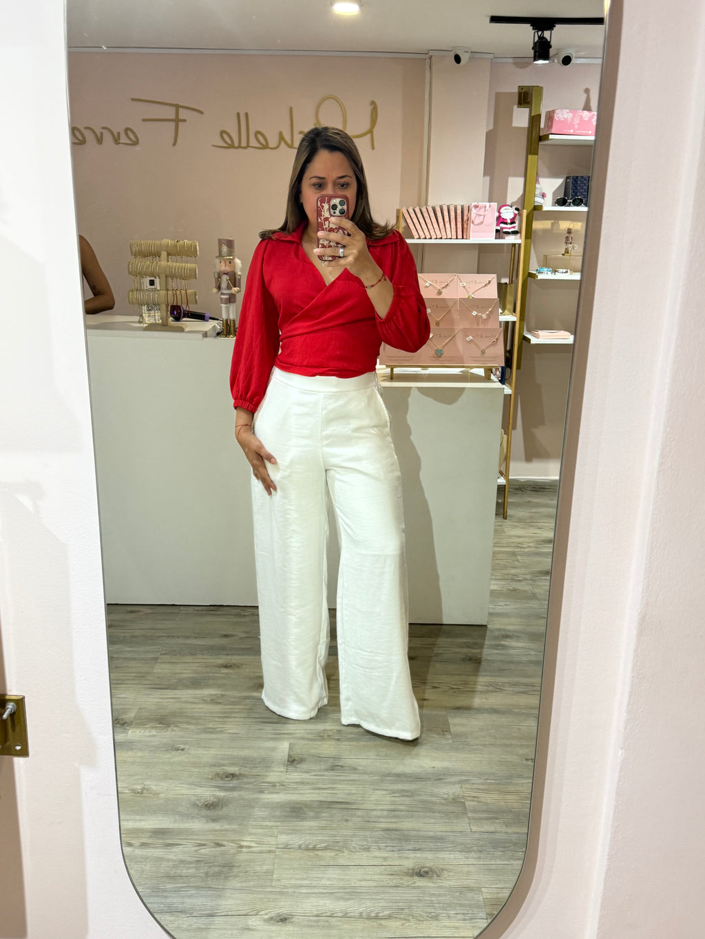 RED CROP TOP