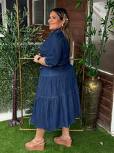 Cargar imagen en el visor de la galería, VESTIDO LAURA AZUL