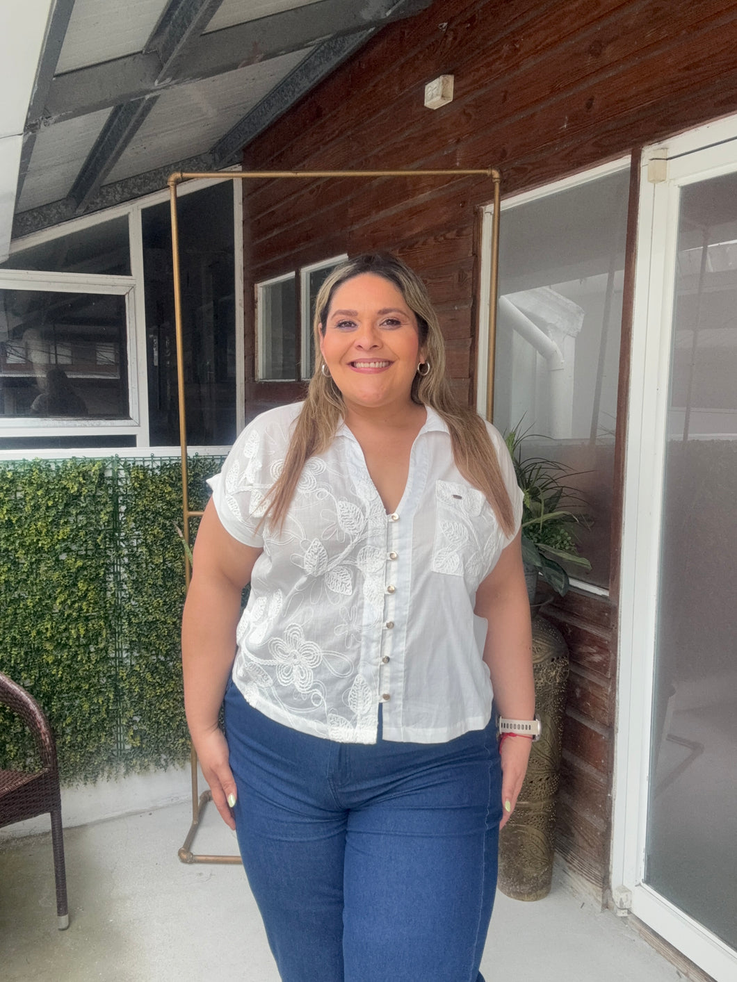 BLUSA ORQUIDEA BLANCA REGULAR