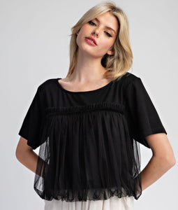 BLUSA NEGRA TUL