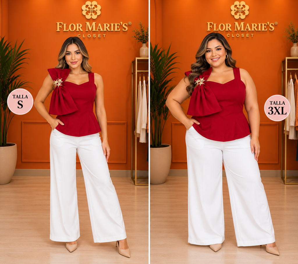 Blusas Juls De Un Hombro Con Lazo Y Broche Dorado