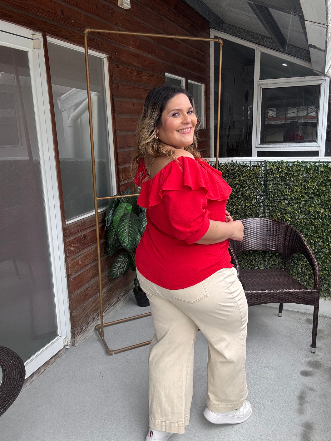 BLUSA MACARENA ROJA