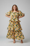 Vestido Plus Size  Estampado Floral para Mujer en Panamá/Vestido fresco y Moderno Talla Grande en Panamá