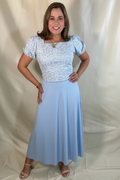 BLUSA VANESSA OJALILLO  AZUL