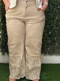SARISA PANTALON PLUS SIZE GLADYS BEIGE