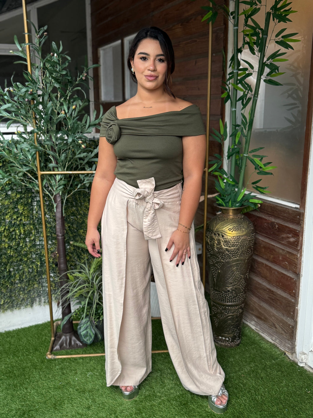 PANTALON REGINA BEIGE