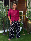 BLUSA MARIANA VINO TINTO