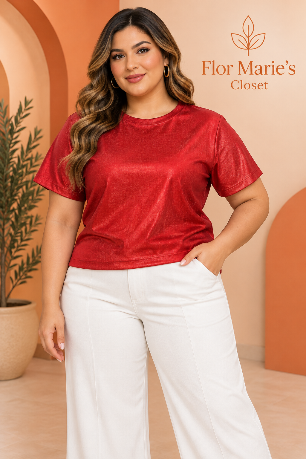 Blusas Plus Size Metalizadas