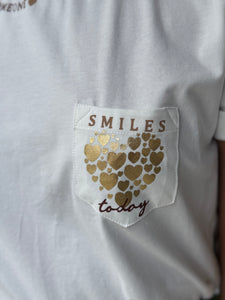 SWEATER  CORAZONES DORADOS BLANCO