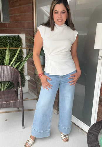 BLUSA BASICA BLANCA