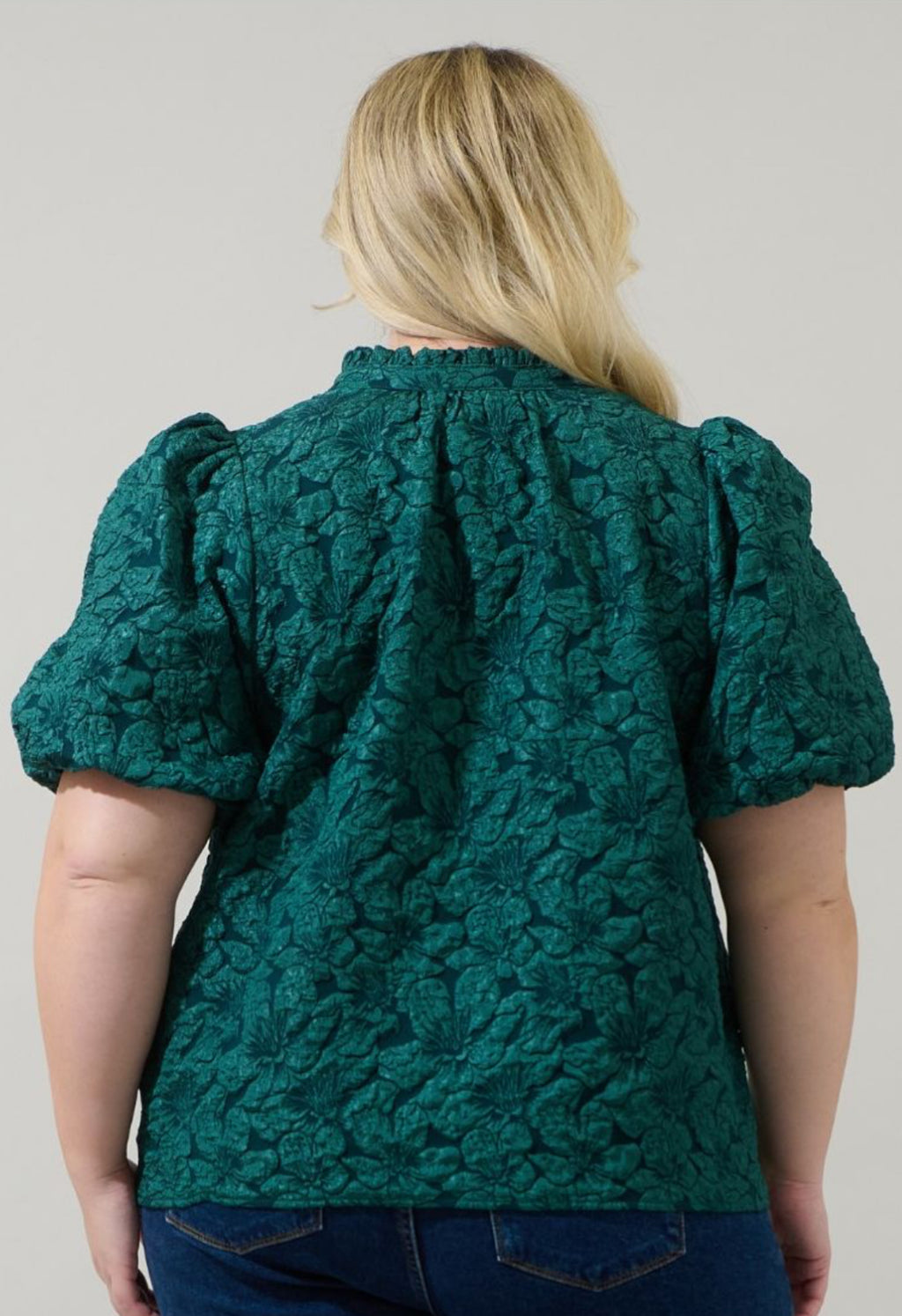 BLUSA PLUS SIZE VERDE NAVIDAD