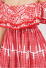 Cargar imagen en el visor de la galería, VESTIDO OJALILLO ROJO