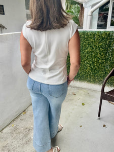 BLUSA BASICA BLANCA
