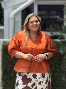 BLUSA MARGARITA COBRE