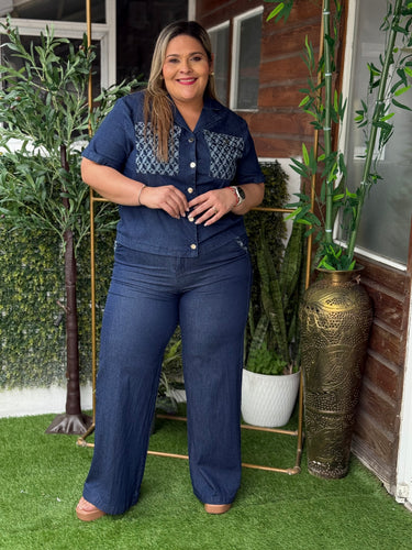 SET PLUS SIZE VICKY DENIM