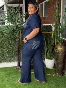 SET PLUS SIZE VICKY DENIM
