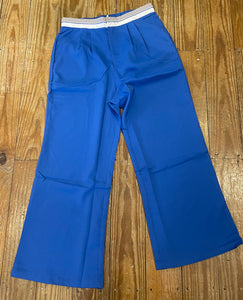 PANTALON AZUL PRETINA BLANCA