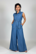 Jumpsuit Jeans Palazzo para Mujer en Panamá/ Enterizo Denim Elegante y Moderno