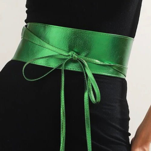 Green Metalic Belt