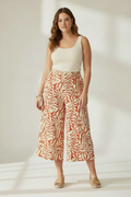 Pantalón Palazzo Plus Size Estampado Tropical para Mujer en Panamá/Pantalón Ancho Casual
