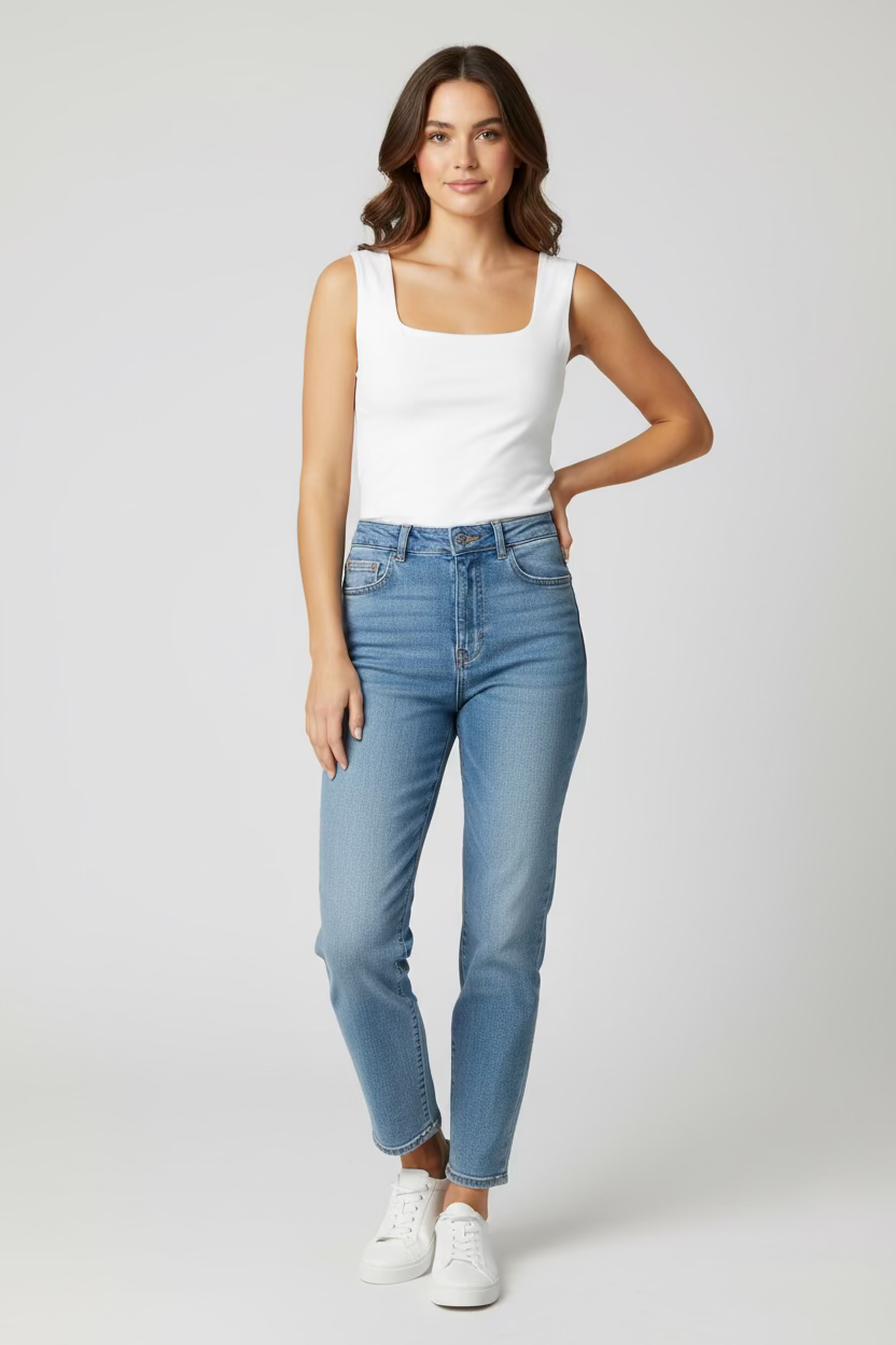 BLUSA BASICA PLUS SIZE BLANCA