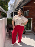 BLUSA BEIGE CEREZAS