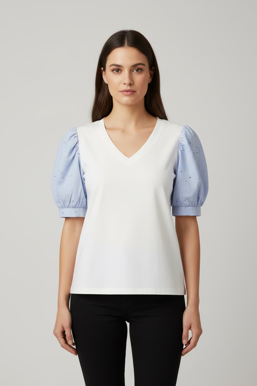 OJALILLO CELESTE PUFFY SHIRT