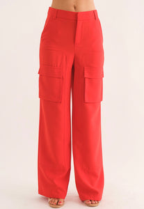 Red Cargo Pant