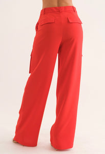 Red Cargo Pant