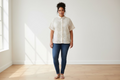 BLUSA PLUS SIZE ADRIANA BEIGE