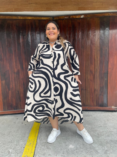 VESTIDO KARINA ARENA CON NOGRO