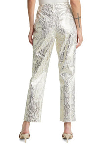 Lupe Printed Metalic Pants