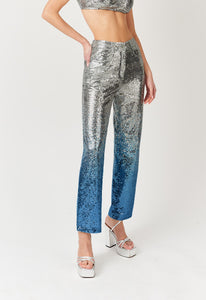 Due Classic High Shine Sequin Pants