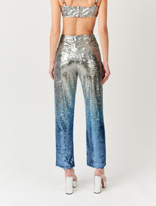 Due Classic High Shine Sequin Pants