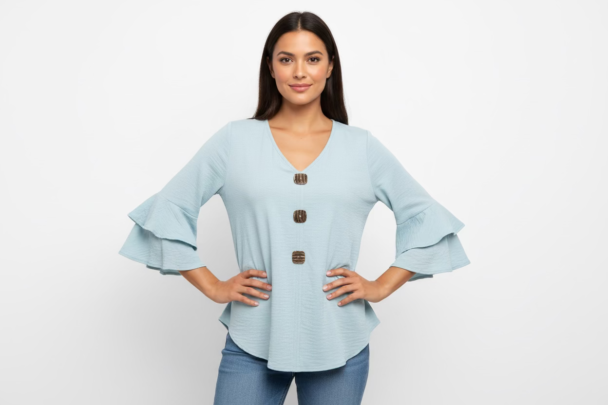 BLUSA SHARLOT AQUA