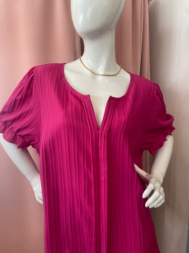 BLUSA PLUS-FUCSIA