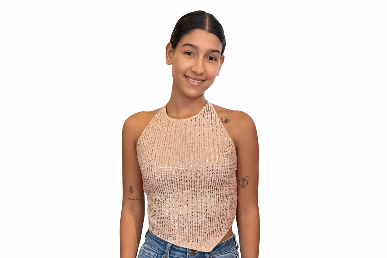 CROP TOP PALO ROSA