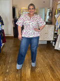 Jeans Plus Size De Pierna Ancha Con Dobladillo