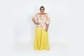Blusa Floral para Mujer Escote Campesino y Manga Corta-Blusa Fresca y Femenina|Boutique de Ropa de Mujer en Panamá