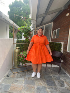 VESTIDO PLUS SALMON