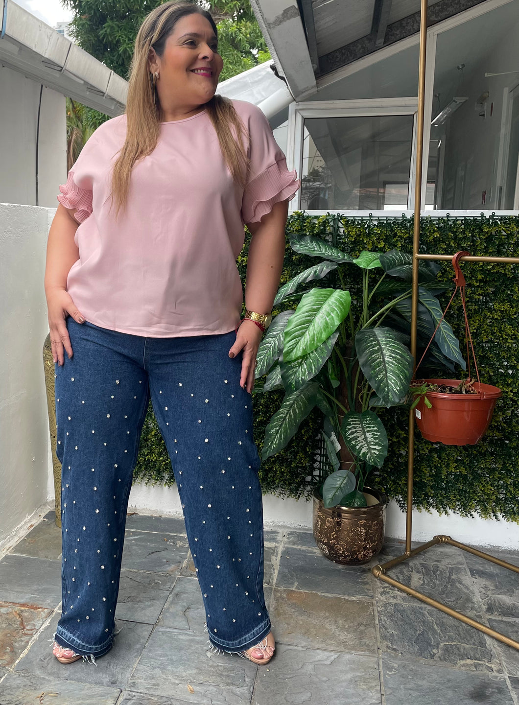 PANTALON JEANS PERLAS PLUS SIZE