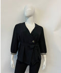 SARISA PLUS SIZE BLUSA STACY NEGRA