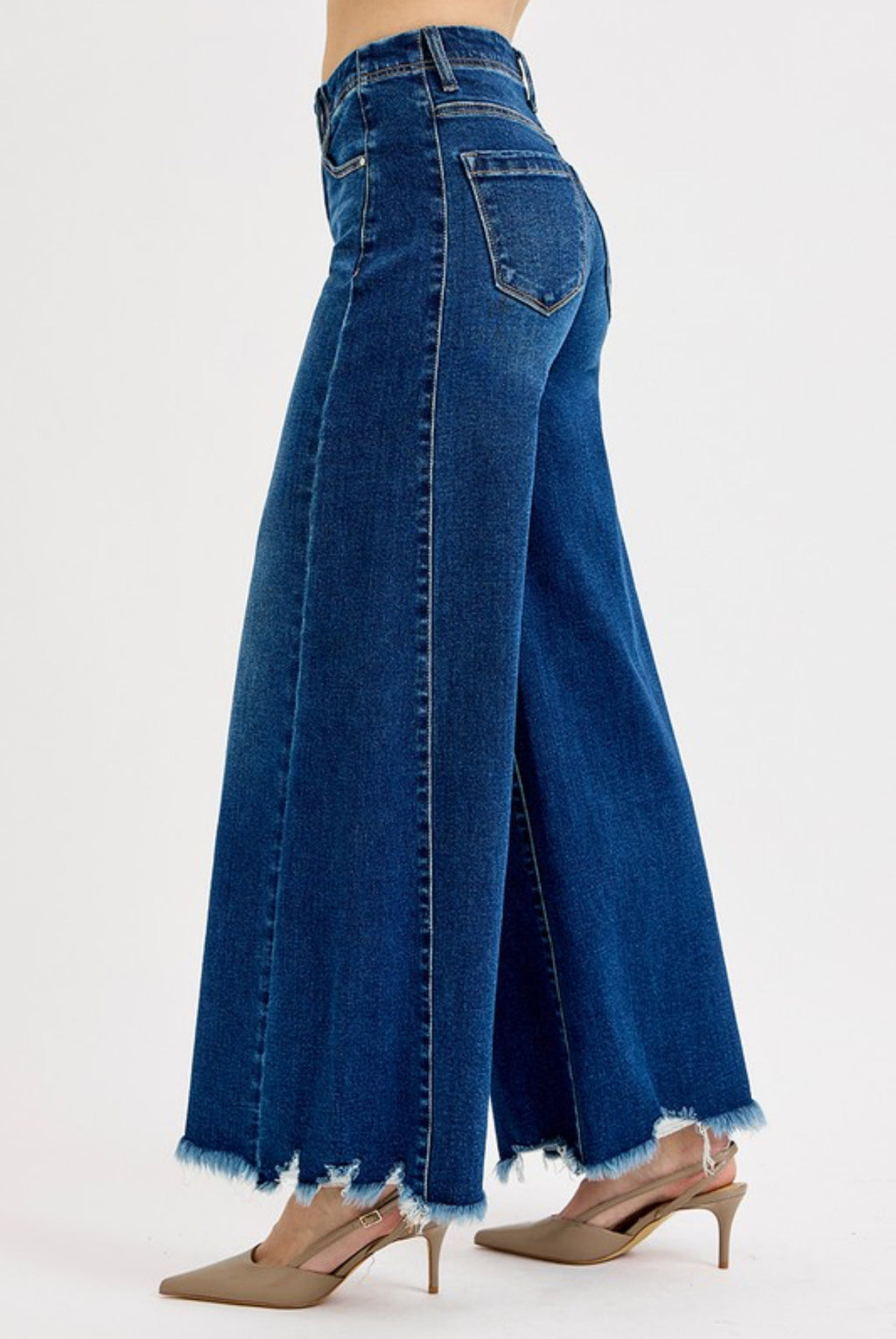 PLUS SIZE HIGH RISE WIDE JEANS